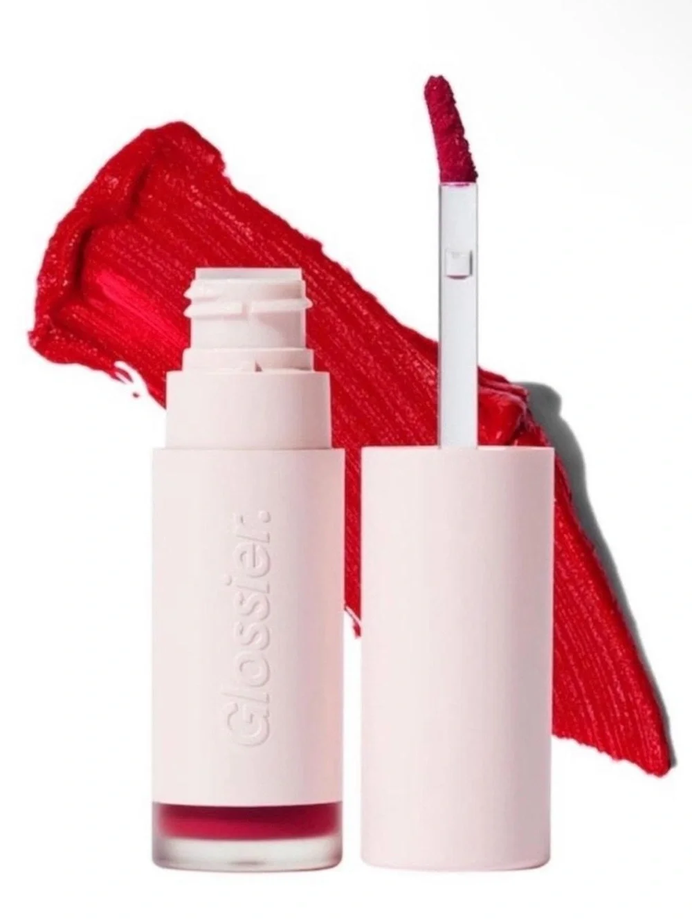 Glossier Suit Soft Touch Lip Crème Jet Bright Rich Red ❤️